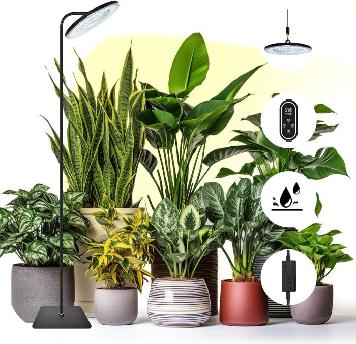 PhosynForce 100W Full Spectrum Grow Light with Stand